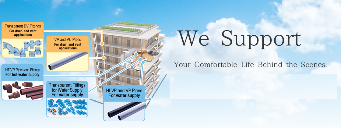 Okubo Plumbing Co. Products for Building Applications